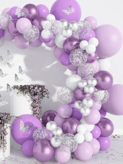 137pcs-purple-and-white-balloon-garland-set-with-butterflies