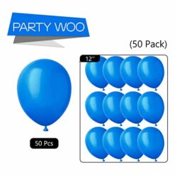 Blue Pearl Balloons, 50 Pieces, 12 Inch Latex