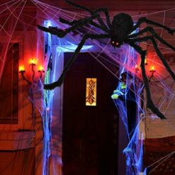 giant-spider-fake-spider-with-triangular-huge-spider-web-for-halloween-decorations