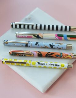 black-white-stripe-rollerball-luxe-pen
