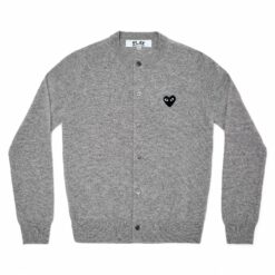 PLAY Women's Cardigan Black Emblem (Light Grey)