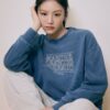 CLASSIC LOGO DYEING OVERSIZED SWEATSHIRT indigo