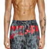 Mid-length swim shorts with graphic print