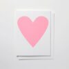 Soft Pink Heart Greeting Card