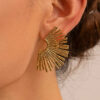 Golden Sunburst Earrings
