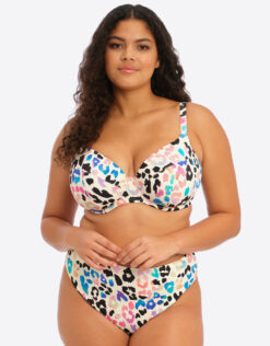 Elomi Party Bay Plunge Bikini Top Multi