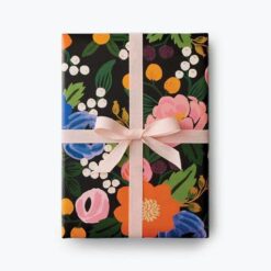 classic floral continuous paper roll