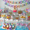 Rainbow Party Candy Shop Birthday Labels Set of 10