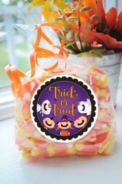 Halloween party favor stickers set of 24