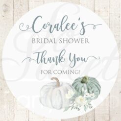 fall wedding favor stickers set of 24