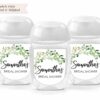 wedding favor sanitizer labels set of 30