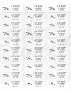 Holiday Address Labels and Seals Set