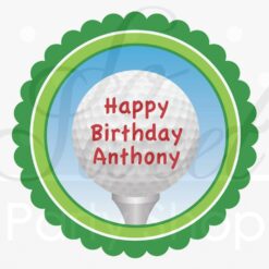Golf Theme Party Favor Labels Set of 24 Stickers