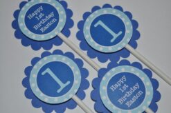 polka dot favor label stickers set of 24