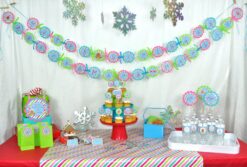 Holiday Party Favor Sticker Labels Set of 24