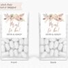 Wedding Favor Mint Labels Boho Floral