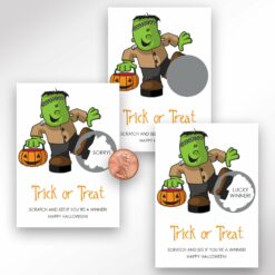 Halloween Party Scratch Off Cards
