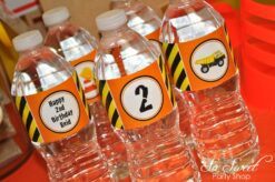 Construction Themed Drink Bottle Wraps