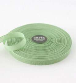 soft weave cotton tape light green